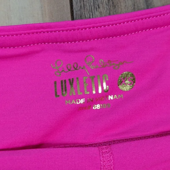 EUC! Lilly Pulitzer Luxletic Fern Skort Pink Grenadine Size XS - Picture 8 of 13